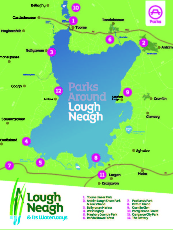 Lough Neagh Parks Map